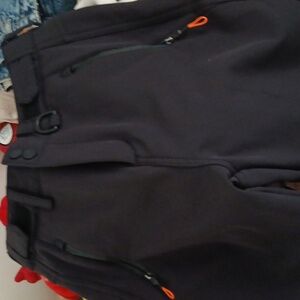 Dark brown winter pants cozy and warm